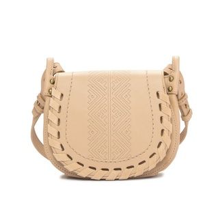 🆕 Lucky Brand leather whipstitch crossbody bag